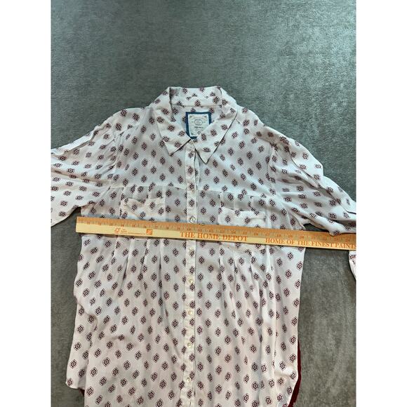 Style&Co Geometric Long Sleeve Button-Up Shirt Multicolor Womens Medium Western - Picture 5 of 8